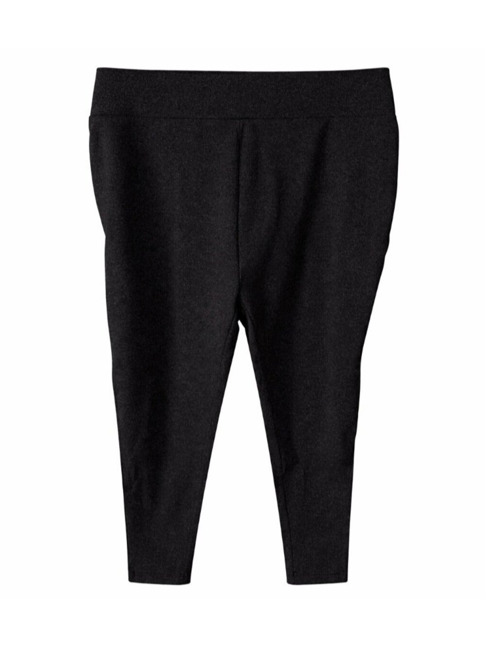 Terra & Sky Women Plus High-Rise Ankle Length Black Glitter Leggings Size 4X - Picture 2 of 5